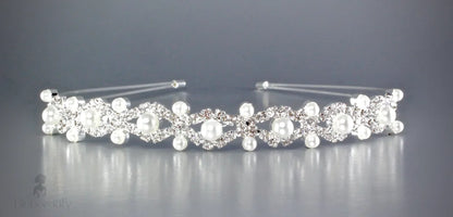 Faye Pearl Crystal Bridal Headband