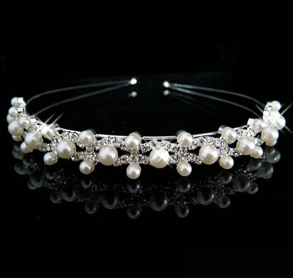 Faye Pearl Crystal Bridal Headband