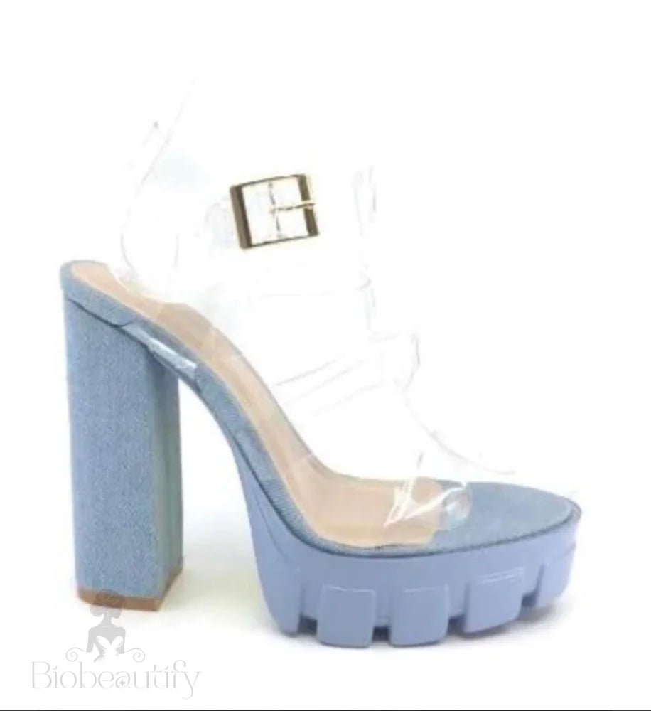 Fionna Denim Heels 7 /