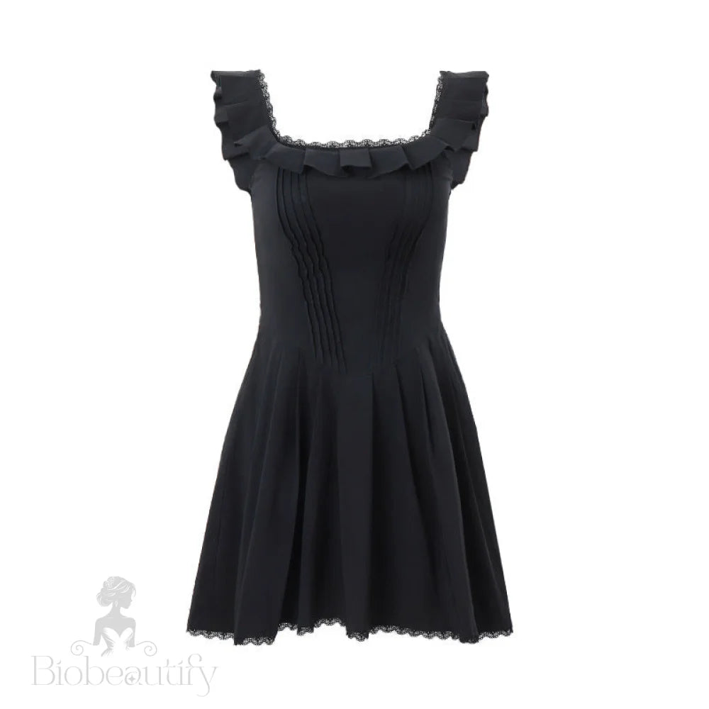 Fishbone Corset Dress For Women Black / L