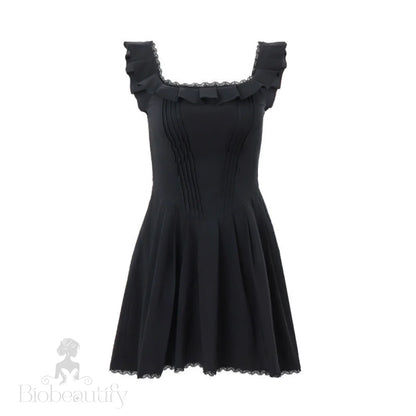 Fishbone Corset Dress For Women Black / L