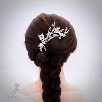 Fleury Rose Gold Wedding Hair Comb