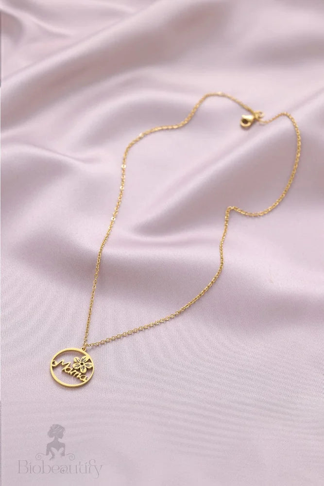 Floral Mama Necklace - Premium Gold Tone Alloy Jewelry