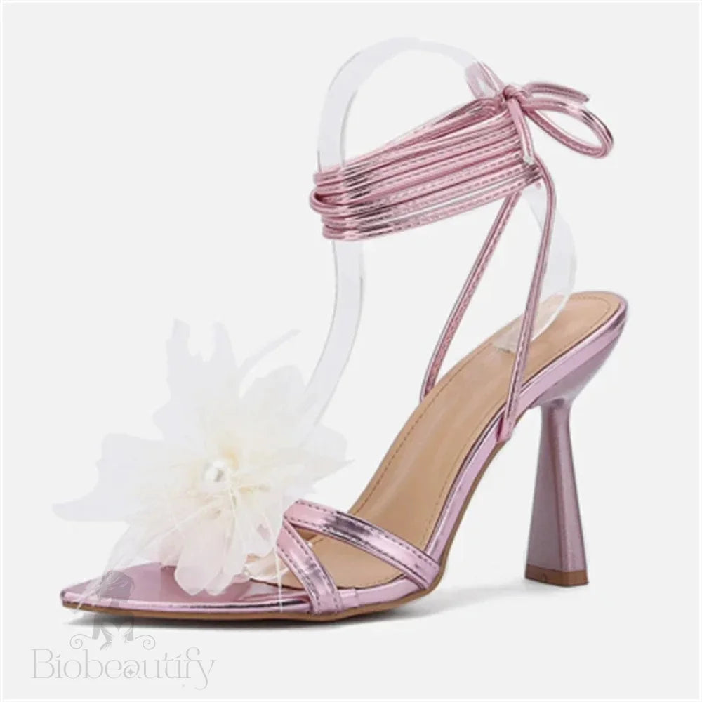 Flower Pointed Toe Women Sandals