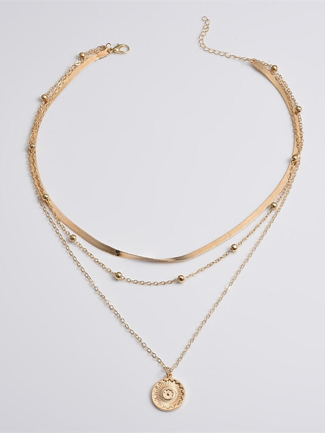 Womens Outdoor Flower Necklace Fashion