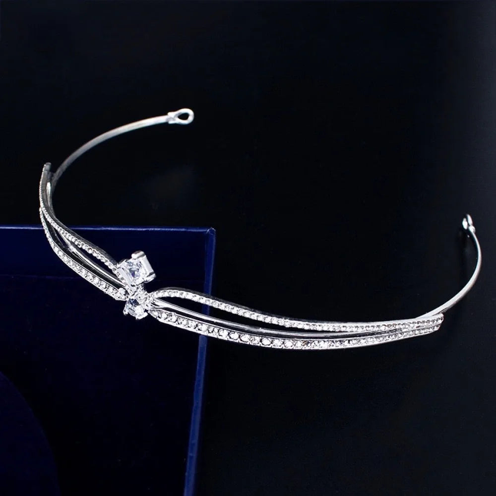 Francine Wedding Tiara With Cubic Zirconia