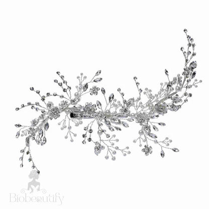 Françoise Handmade Wedding Hair Comb With Austrian Crystal Beads