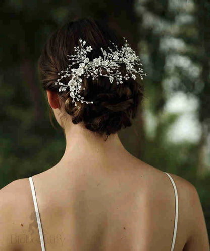 Françoise Handmade Wedding Hair Comb With Austrian Crystal Beads