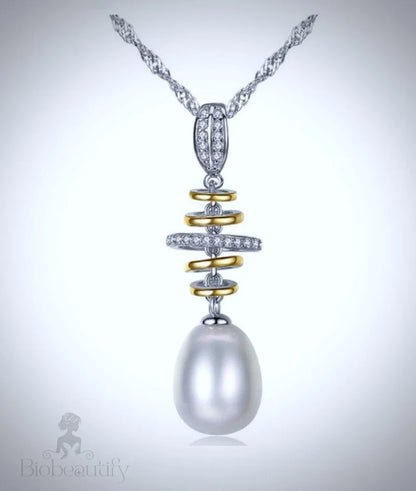 Freshwater Pearl Bridal Necklace In Silver - Latitudes