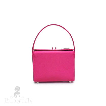 Fuchsia Butterfly Crystal Bag