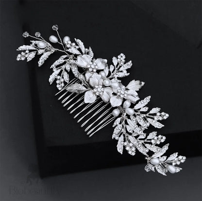 Wedding Hair Accessories - Pearl and Crystal Bridal Hair Comb - Available in Gold and Silver