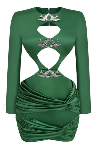 Galla Mini Dress Charming With Silver Birds