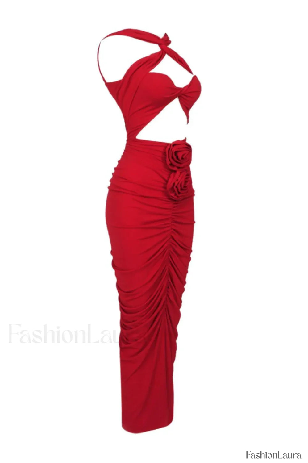 Genevieve Rose Stylish Ruched Dress