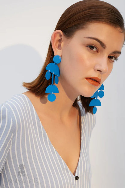 Geometric Acrylic Long Earrings