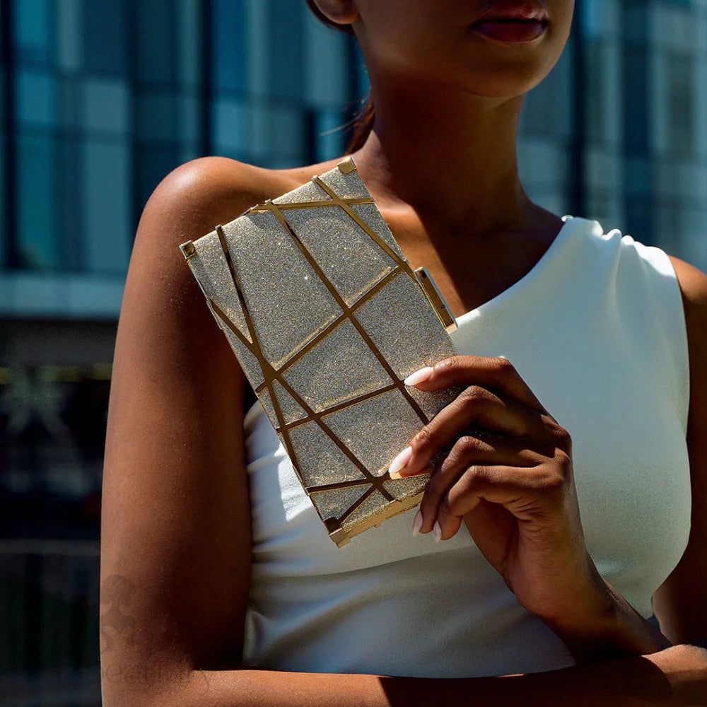 Geometric Pattern Clutch