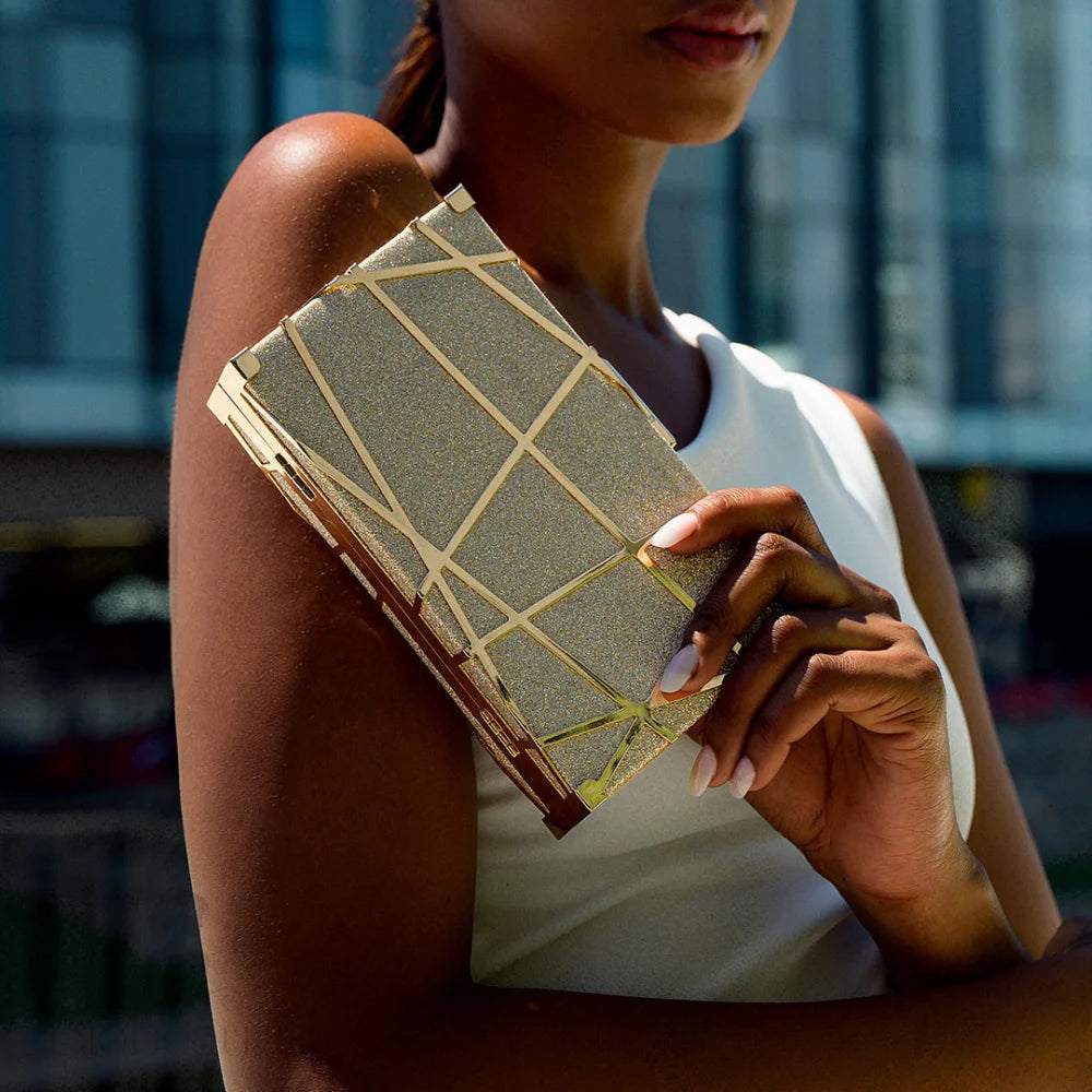 Geometric Pattern Clutch