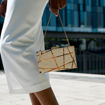 Geometric Pattern Clutch