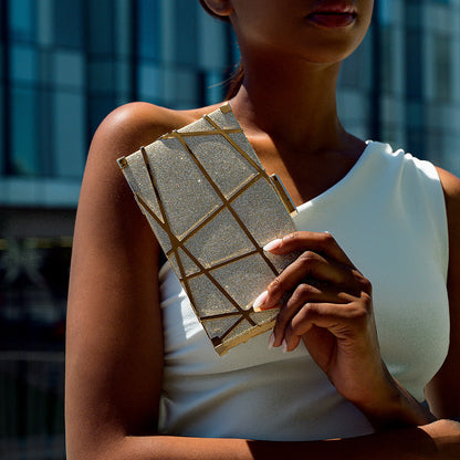 Geometric Pattern Clutch