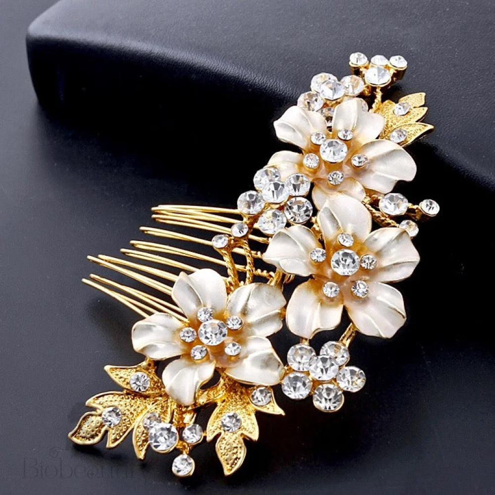 Wedding Hair Accessories - Crystal Bridal Hair Comb - Available in Gold and Silver