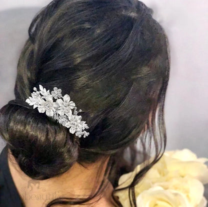 Giulia Crystal Hair Comb For Brides - Gold And Silver Options