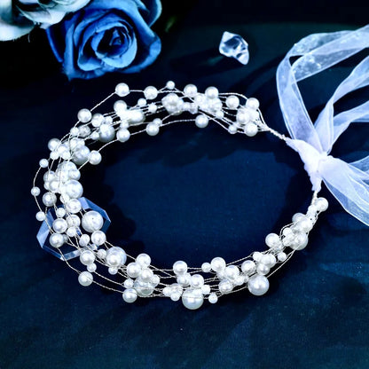 Glam Pearl Bridal Headband