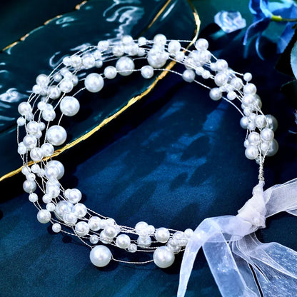 Glam Pearl Bridal Headband