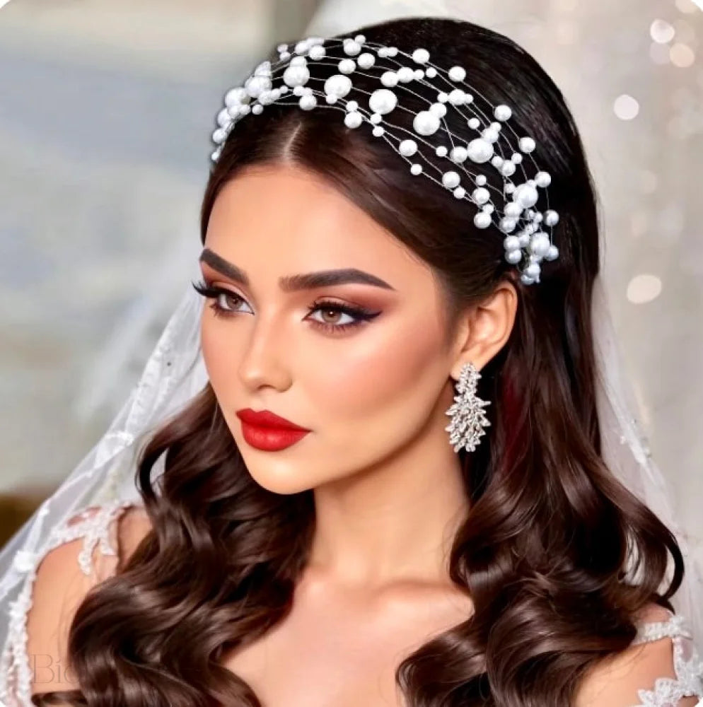 Glam Pearl Bridal Headband