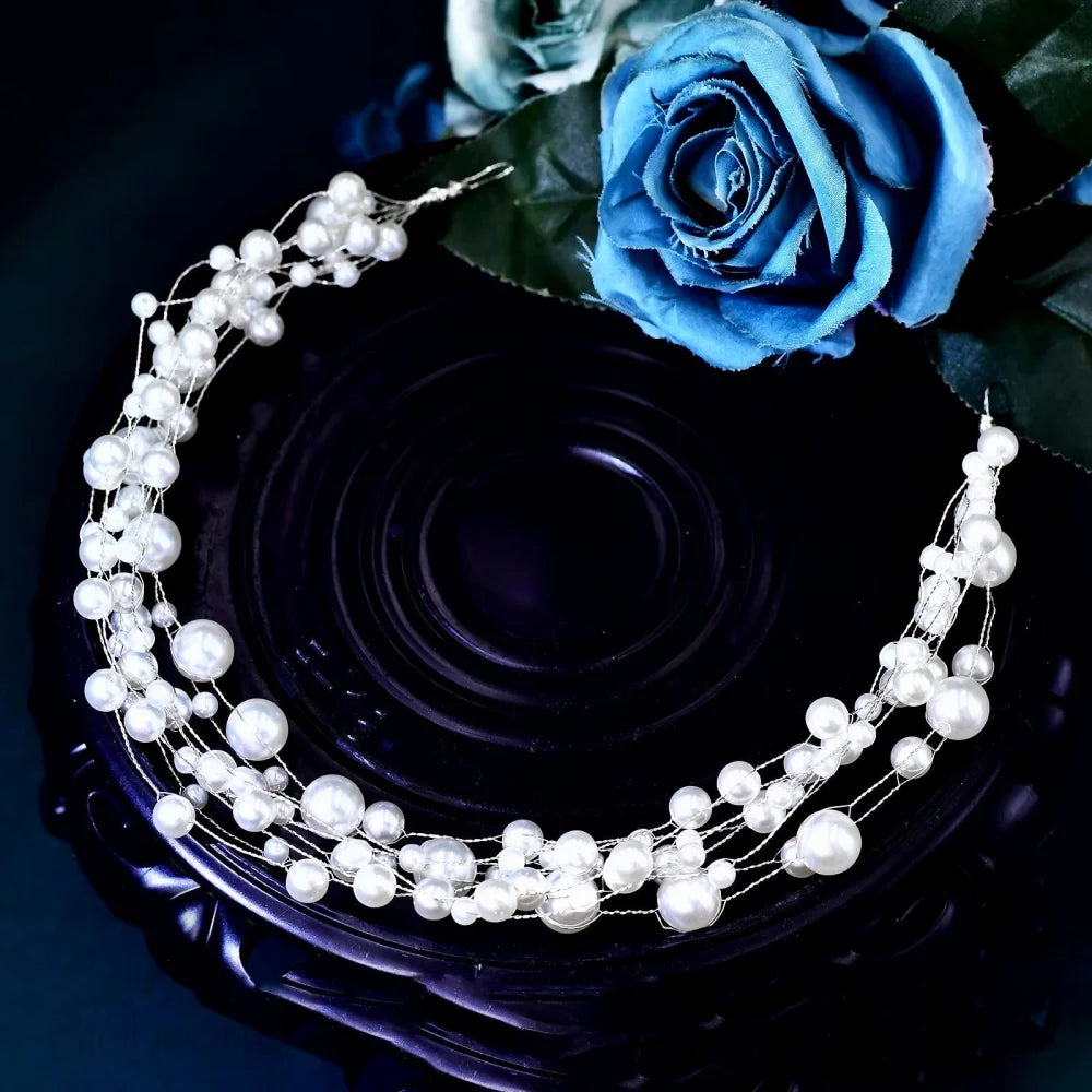 Glam Pearl Bridal Headband