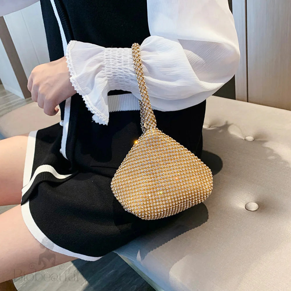 Glittering Triangle Handbag