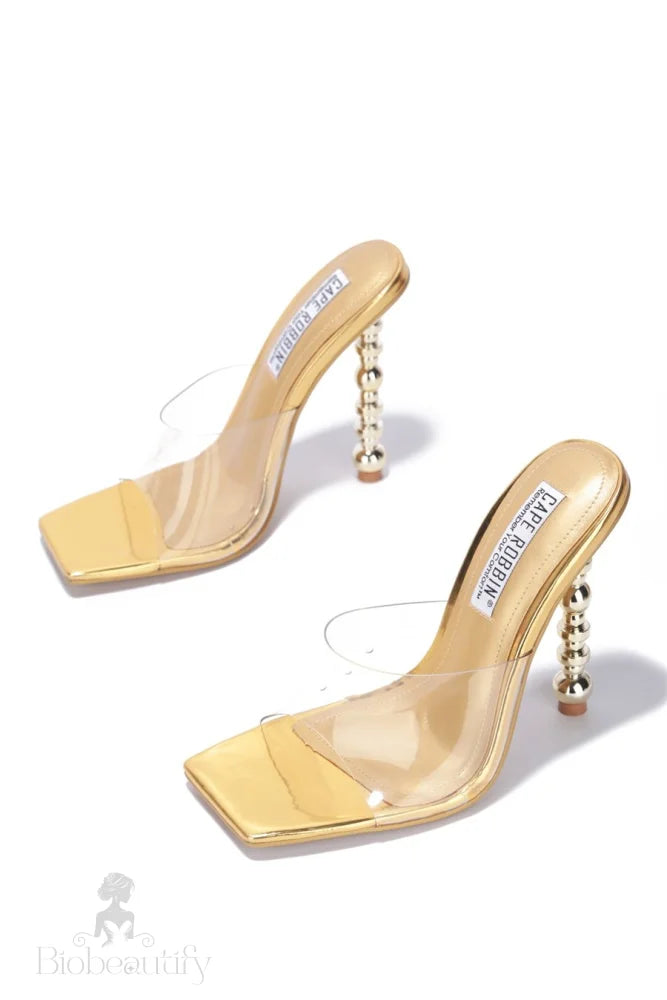 Gold Meghan Heels 6.5 /