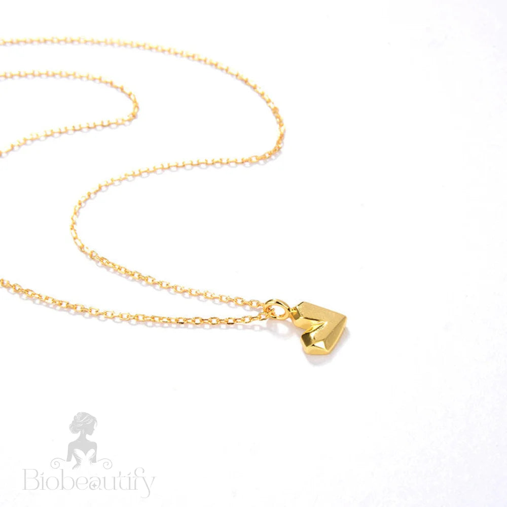 Gold Plated Sweetheart Pendant Necklace