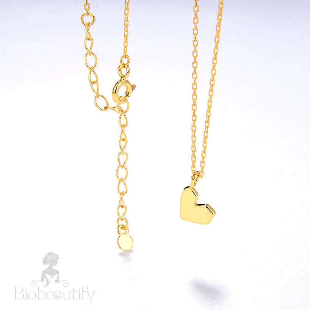 Gold Plated Sweetheart Pendant Necklace