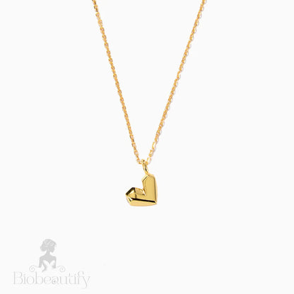 Gold Plated Sweetheart Pendant Necklace One Size /