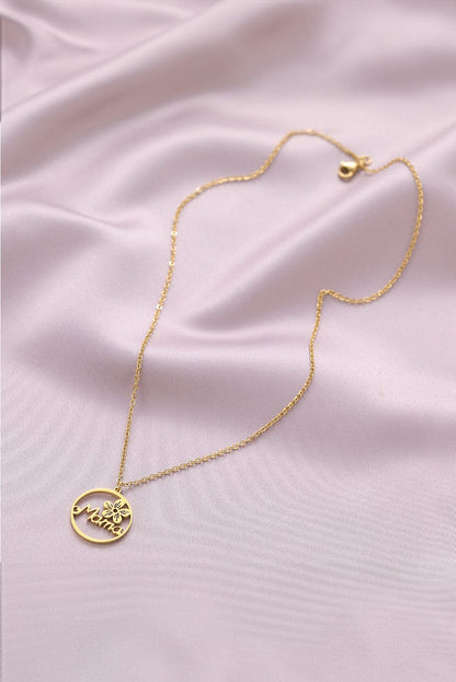 Floral Mama Necklace - Premium Gold Tone Alloy Jewelry