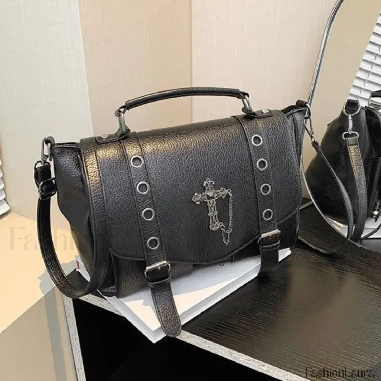 Goth Style Large Capacity Skull Multi function Unisex Waterproof Backpack Bag