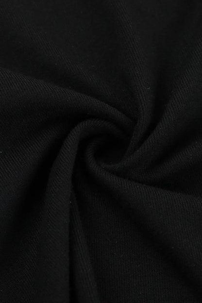 Gothic Cutout Cross Mock Neck T-Shirt
