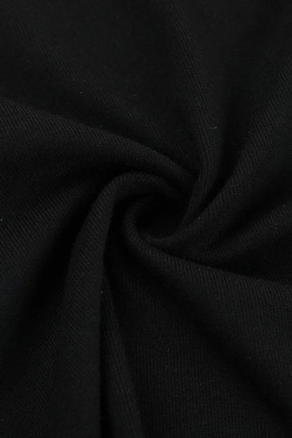 Gothic Cutout Cross Mock Neck T-Shirt