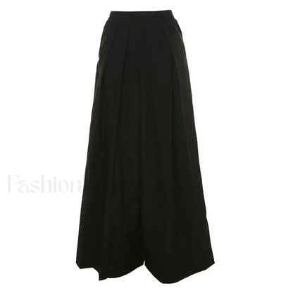 Gothic Emo Techwear Baggy Pants for Women with Vintage Flair Black / XS