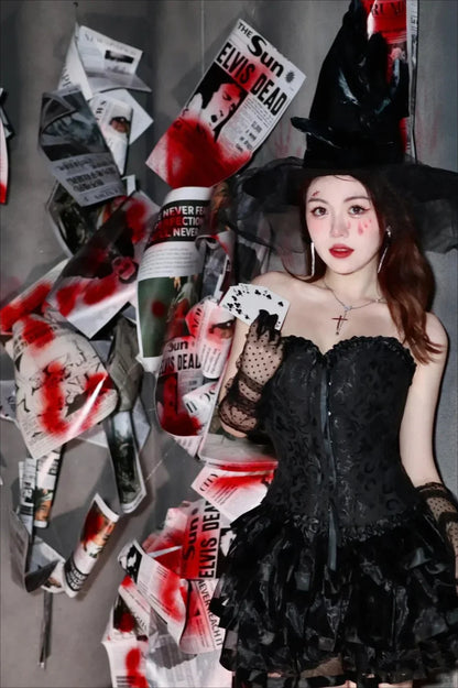 Gothic Kitty Corset Halloween Costume Halloween costumes