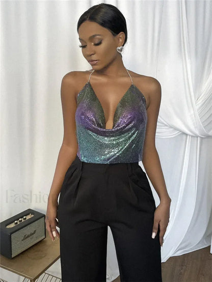 Gothic Party Club Corset Rhinestones Top radiance / S