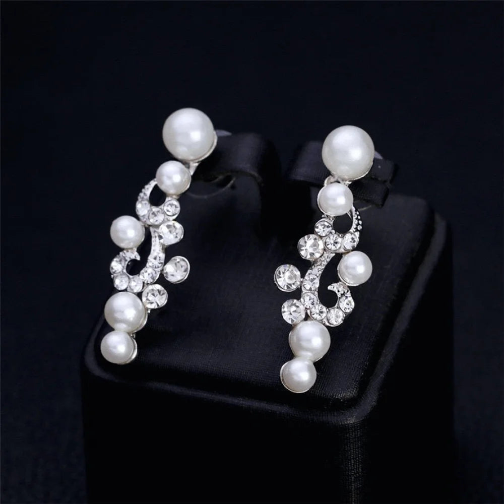 Graciela - Bridal Jewelry Set With Pearl And Crystal