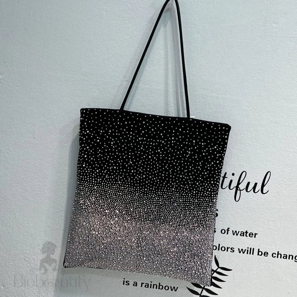 Gradient Rhinestones Tote Bag By Karen