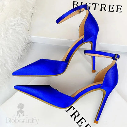 Green Blue Women Pumps High Heels Office Shoes Fashion Sexy