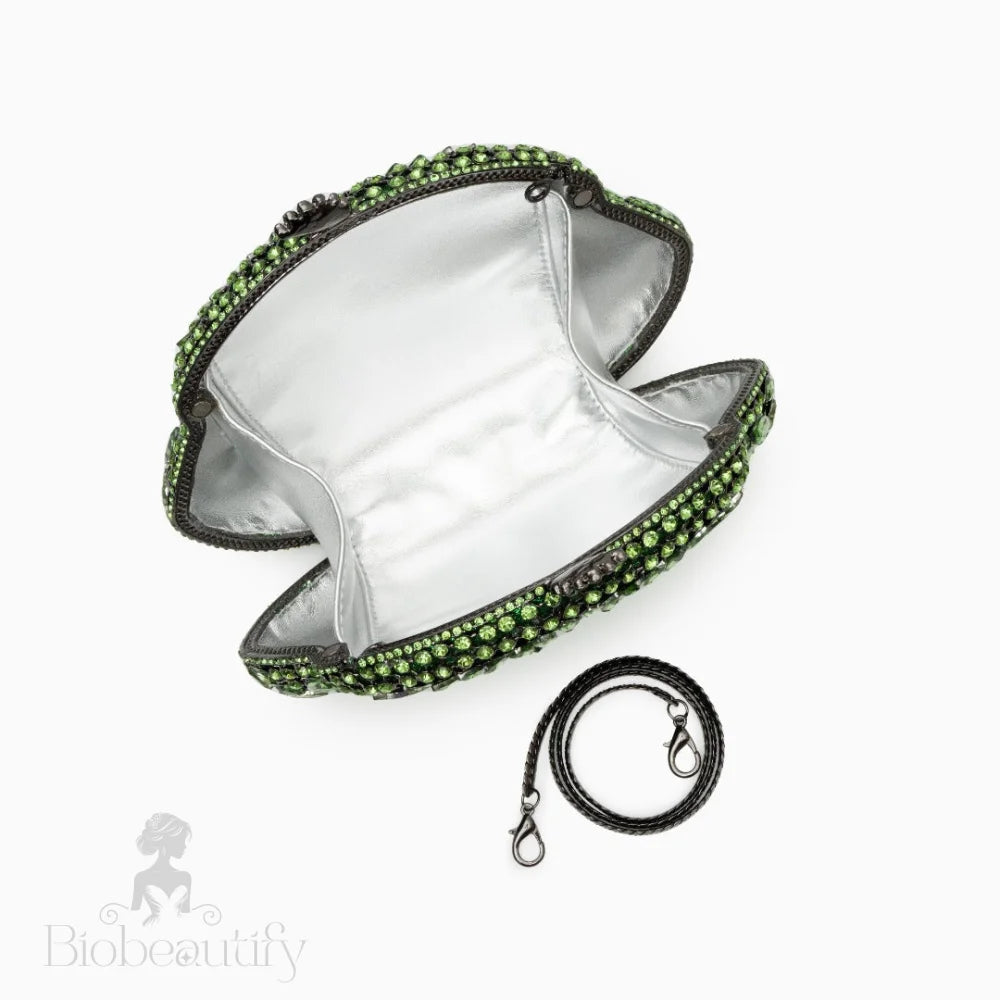 Green Ophelia Crystals Clutch