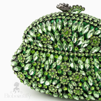 Green Ophelia Crystals Clutch