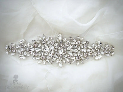 Gwen - Gold Crystal Bridal Belt/Sash