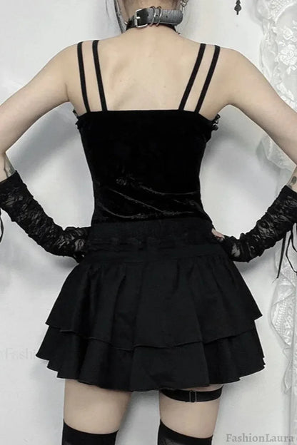 Halloween Cross Pleated Skirt