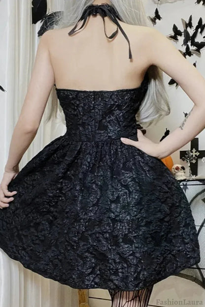 Halloween Gothic Spaghetti Strap Dress