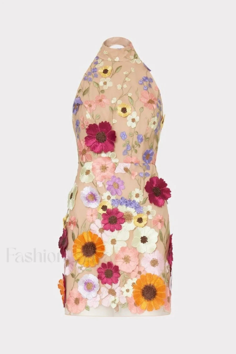 Hariet 3D Stylish Floral Embroidered Dress