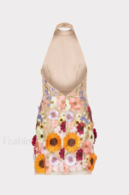 Hariet 3D Stylish Floral Embroidered Dress